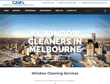 Tablet Screenshot of camswindowcleaning.com.au